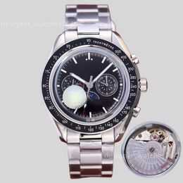 menwatch movement watches designer watches high quality moonwatch timer 42mm relojes Fully automatic mechanical sports watch stainless steel strap Montre de luxe