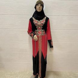 Ethnic Clothing African Dresses For Women Elegant Polyester 2024 Muslim Fashion Abayas Dashiki Robe Kaftan Long Maxi Dress Turkish Africa