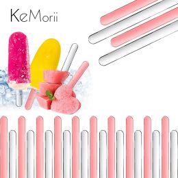 Tools 10/20pcs Acrylic Popsicle Sticks Reusable Creamsicle Ice Cream Pop Cakesicle Cake Candy Sticks DIY Crafts