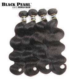 Bundles Bundles Black Pearl Peruvian Body Wave Hair 100% NonRemy Human Hair Bundles Natural Colour 826 inch 4 Bundles Free Shipping