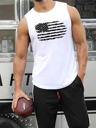 Men's Tank Tops Adult mens tank top 2d fun printed round neck basketball sleeveless outdoor sports gym quick drying new style summerL2404