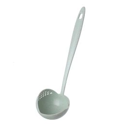 Spoons Soup Spoon Ladle Sile Pot With Long Handle Cooking Colander Utensils Scoop Tableware Kitchen Accessories 230711 Drop Delivery H Otcc6