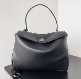 Designer tote shopping bags Large Size Black 10A mirror Designer Bag Large Handbag Black Rodeo Totes