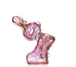 Unique Glass Bubbler Pipes Pink Colour Pyrex Glass Smoking Hammer Pipe 5 7 Inches23439388409