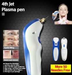 4th plasma pen with 50 pieces needles eyelid lift wrinkle removal Skin lifting tightening antiwrinkle spot mole remover beau6100133