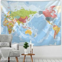 Tapestries Russian Map Tapestry Wall Hanging 3D Printing Hippie Tapiz Psychedelic Art Aesthetics Room Dormitory Home Decor