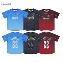 Men's T-Shirts Limited New Trapstar London Men's T-shirt Short Sleeve Unisex Blue Shirt For Men Fashion Harajuku Tee Tops Male T Shirts Fashion Clothing 3333