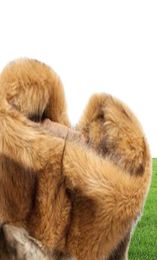 Whole brown faux fur coats for men 2017 winter fur vest jacket big size warm sleeveless outwear mens hooded fur coat overcoat6896840