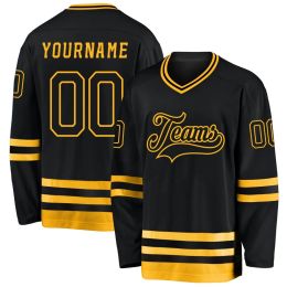 Hockey Wholesale Personalized Custom Ice Hockey Jerseys Fashion Print Team Name Number Breathable Team Sports For Men Women Youth