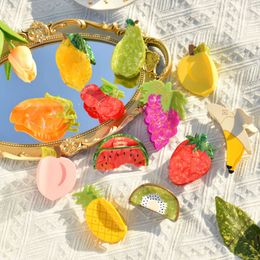 Hair Clips Barrettes YHJ New Summer Fruit Series with Acetic Acid Unique Design Shark Scratching Accessories