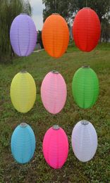 12in Solar Waterproof LED Cloth Chinese Lantern Outdoors Festival Wedding Party Garden Decoration Hanging Lamp New Year Supplies Q1766207