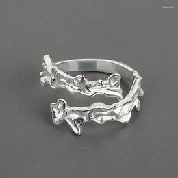 Cluster Rings Trendy Charm Leaf For Women Men Boho Knuckle Party Punk Cocktail Jewellery Girls Gift Anillos Bijoux