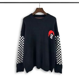 Projektant Sweters Retro Classic Fashion Blushirts Men Sweater Letter Hafdery okrągła szyja Wygodna skoczek 2262