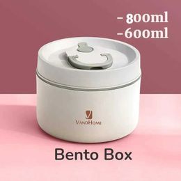 Bento Boxes lunch box Japanese multi-layer stainless steel bento food container storage portable hot beverage can childrens Q240427