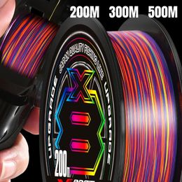 Japan Upgrade X8 Strands Braided Fishing Line 200M/300M/500M High Stength Multifilament PE Line for Carp Fishing Satlwater Pesca 240422