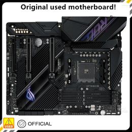 Motherboards For ROG CROSSHAIR VIII DARK HERO Motherboard Socket AM4 AMD X570 DDR4 M.2 NVME SATA3 Original Desktop Used Mainboard