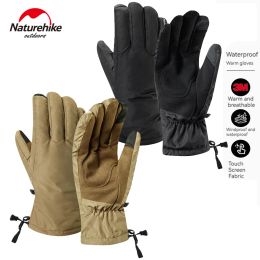 Gloves Naturehike Waterproof Skiing Gloves Motorcycle Mittens for Man Woman Camping Cycling Hiking Winter Sport Supplies Touch Screen