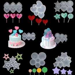 Moulds Star/Round/Heart Shape Chocolate Mould Lollipop Mould Candy Mould Cake Moulds Cake Decorating Tool Baking Accessories