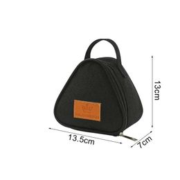 Bento Boxes Triangle insulated lunch bag thick heat cooler bento box food carrier portable travel and picnic storage container Q2404272