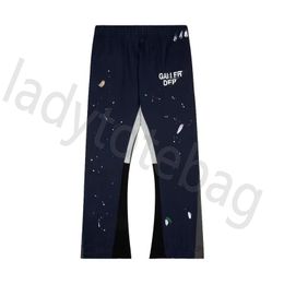 Tech pants Men's Jeans Mens Pants Sweatpants new Speckled Letter Print cotton Women's Couple Loose Versatile Casual Straight Autumn pants