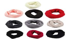 Classics Beautiful cheap Knitted Circle Wool Scarf Shawl Wrap Winter Warm Collar ring for ladies lencos de pescoco femininos6989991