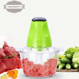 Food Chopper Electric Meat Grinder Machine Kitchen AidMini Food Processor 2L Bowl Grinder for Meat Vegetables Fruits Food 240415