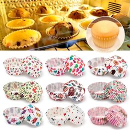Moulds 100PCS Bakeware Cupcake Greaseproof Baking Mould Party Supplies Flower Cake Paper Cups Animal Muffin Cup