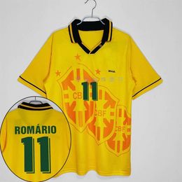 Soccer Jerseys Mens Tracksuits 1994 Brazil Home Jersey 1994 11 Romario 20 Ronaldo Jersey