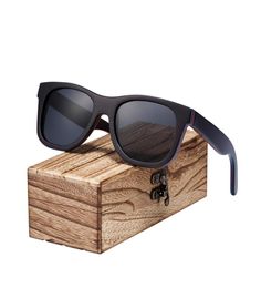 Barcur New Skateboard Wood Sunglasses Men Polarised Uv400 Protection Sun Glasses Women With Wood Box C190225016546112