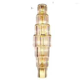 Wall Lamps Modern Gold Luxury Crystal Sconce LED Light Living Room Bedroom TV Background Indoor Home Lighting Fixtures