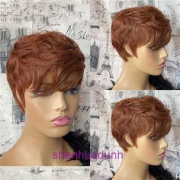 New Womens Short Black Brown High Temperature Silk Hair Wig