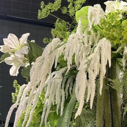 Decorative Flowers Artificial Plastic Wisteria Hanging Bride Wedding Party Plant Ceiling Decor