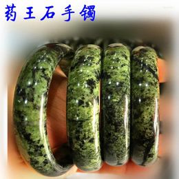 Bangle Natural King Stone Bracelet Ink Green Jade