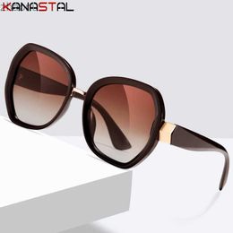 Sunglasses New Polarization Sunglasses for Womens UV400 Sunglasses TR90 Large Glasses Frame Sunglasses Beach Bicycle Travel Anti glare SunglassesXW