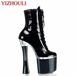 Dance Shoes 18cm Spring Style Leg Boots Wholesale High Heels Club Princess Chunky Ladies