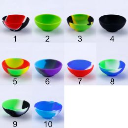 Bowl Shape Silicone Container Food Grade Small Rubber Non stick Jars Dabber Tool Storage Oil Holder Mini Wax Container Vaporizer ZZ