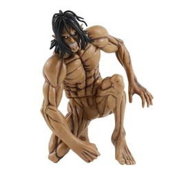 Action Toy Figures Attack Titan Eren Jaeger Giant ver.Action Figure collectible model doll shaped toy childrens Christmas giftL2403