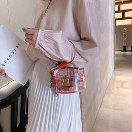 Evening Bags Women Fashion Mini Handbag Metal Handle Case Shape Acrylic Clutch Bag With Scraf Ladies Party Female Chain Crossbody