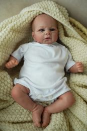 Dolls Painted Finished Doll Premie Baby Reborn Doll Lifelike 46CM Elijah High Quality Genesis Hand Painted Doll