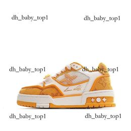 louisvutton shoe 2024 Kids Shoes Designer Sneakers Youth Platform Sole Sneaker Yellow White Black Baby Boys Girls Grade School Luxury 9425 lvse kids shoe