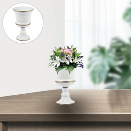 Vases Flowerpot Garden Container Floral Arrangement Home Office El Decor Iron Japanese