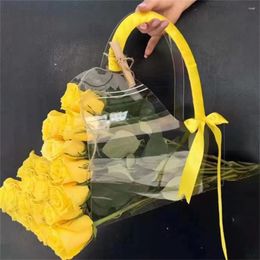 Storage Bags Gift Bag Pet High Transparency General Usage Safe Packaging Durable Pvc Material Transparent Floral Craft Kit