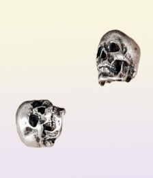925 Sterling Silver Skull Stud Earring Gothic Party Wedding Jewellery for Girls Punk 2106183134849