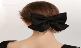 Barrettes Palace style high luxury bow hairpin design sense of elegance top head hair spring clip hair accessories7288484