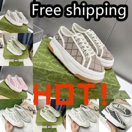 2024 Designers shoes Tennis 1977 Sneakers Luxury Canvas Shoes Blue Shoe Rubber Sole Vintage Casual Sneaker Classic Beige men Women Shoes Free shipping