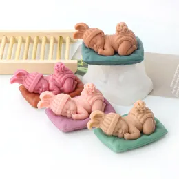 Moulds 3D Baby Sleeping Shape Silicone Mold Kitchen DIY Fondant Cake Baking Chocolate Mold Handmade Soap Candle Plaster Resin Clay Tool