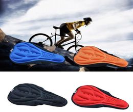 Mountain Bike Cycling Thickened Extra Comfort Ultra Soft Silicone 3D Gel Pad Cushion Cover Bicycle Saddle Seat 4 Colors3084038