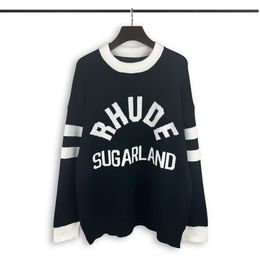 Tasarımcı Sweaters Retro Klasik Moda Hırka Sweatshirts Erkek Kazak Mektup Nakış Yuvarlak Boyun Konforlu Jumper 2256