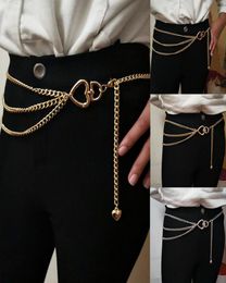 Fashion Retro Chain Belts For Women Waistbands Girdle Pants Chain Multilayer Long Tassel Party Jewelry Dress Waist Belts8592245