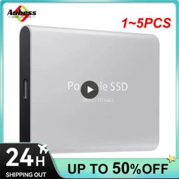 Drives 1~5PCS Highspeed 1TB SSD 2TB Portable External Solid State Hard Drive USB3.1 500GB Interface Mobile Hard Drive for